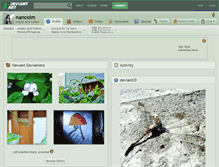 Tablet Screenshot of nancolm.deviantart.com