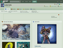 Tablet Screenshot of cyberneko.deviantart.com