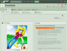 Tablet Screenshot of princestomboy.deviantart.com