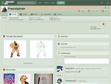 Tablet Screenshot of francissplinter.deviantart.com