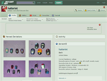 Tablet Screenshot of hatterlet.deviantart.com