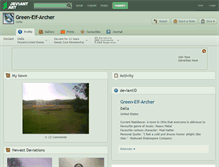 Tablet Screenshot of green-elf-archer.deviantart.com