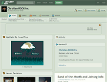 Tablet Screenshot of christian-rock-inc.deviantart.com