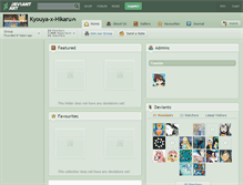 Tablet Screenshot of kyouya-x-hikaru.deviantart.com