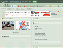 Tablet Screenshot of 3d-cz.deviantart.com