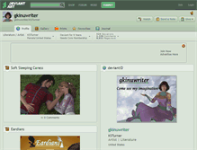 Tablet Screenshot of gkinuwriter.deviantart.com