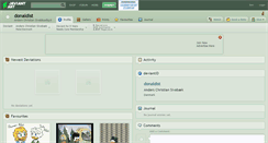 Desktop Screenshot of donaldist.deviantart.com
