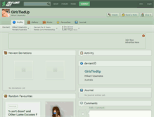 Tablet Screenshot of girlstiedup.deviantart.com