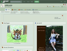 Tablet Screenshot of celticwren.deviantart.com