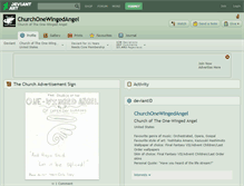 Tablet Screenshot of churchonewingedangel.deviantart.com