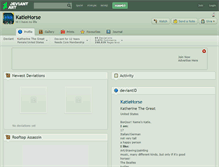 Tablet Screenshot of katiehorse.deviantart.com