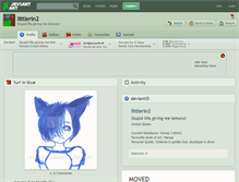 Tablet Screenshot of littlerin2.deviantart.com