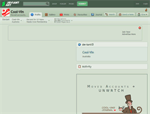 Tablet Screenshot of cool-vin.deviantart.com