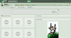 Desktop Screenshot of myrdin.deviantart.com
