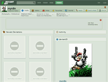 Tablet Screenshot of myrdin.deviantart.com