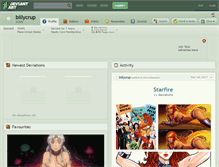 Tablet Screenshot of billycrup.deviantart.com