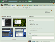 Tablet Screenshot of hcalves.deviantart.com