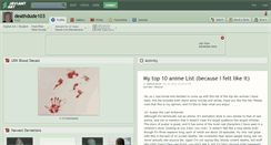 Desktop Screenshot of deathdude103.deviantart.com