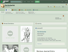 Tablet Screenshot of davidwbartist.deviantart.com
