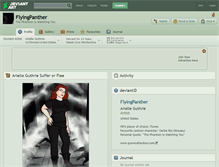 Tablet Screenshot of flyingpanther.deviantart.com