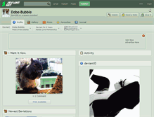 Tablet Screenshot of dobe-bubble.deviantart.com