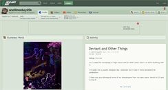 Desktop Screenshot of onelilmonkey654.deviantart.com