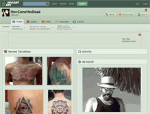 Tablet Screenshot of howcomehesdead.deviantart.com