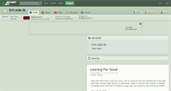 Desktop Screenshot of evil-julie-2k.deviantart.com