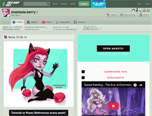 Tablet Screenshot of anastasia-berry.deviantart.com