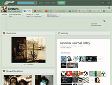 Tablet Screenshot of barataria.deviantart.com