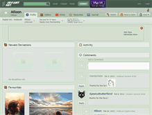 Tablet Screenshot of miloon.deviantart.com