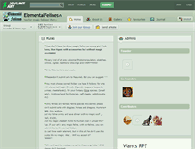 Tablet Screenshot of elementalfelines.deviantart.com