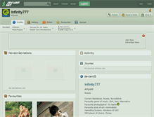 Tablet Screenshot of infinity777.deviantart.com