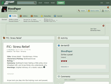 Tablet Screenshot of bloodpaper.deviantart.com