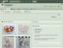 Tablet Screenshot of prismquartz.deviantart.com