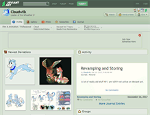 Tablet Screenshot of cloudwilk.deviantart.com