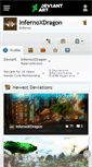 Mobile Screenshot of infernoxdragon.deviantart.com
