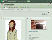 Tablet Screenshot of mockingjaytribute.deviantart.com