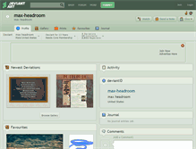 Tablet Screenshot of max-headroom.deviantart.com
