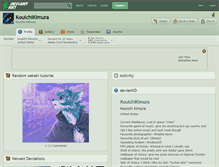 Tablet Screenshot of kouichikimura.deviantart.com