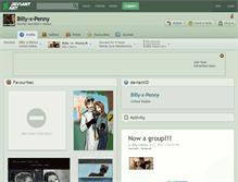 Tablet Screenshot of billy-x-penny.deviantart.com