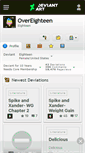 Mobile Screenshot of overeighteen.deviantart.com