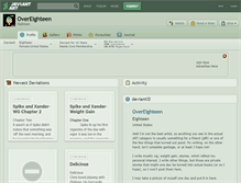 Tablet Screenshot of overeighteen.deviantart.com