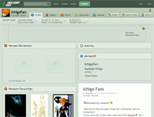 Tablet Screenshot of ichigofan.deviantart.com