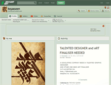 Tablet Screenshot of boyasseen.deviantart.com