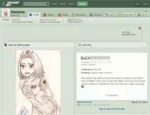 Tablet Screenshot of neeeena.deviantart.com