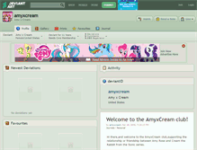 Tablet Screenshot of amyxcream.deviantart.com