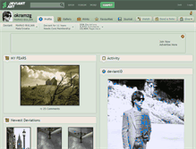 Tablet Screenshot of okramzg.deviantart.com