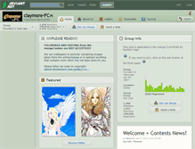 Tablet Screenshot of claymore-fc.deviantart.com
