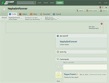 Tablet Screenshot of nephalimforever.deviantart.com